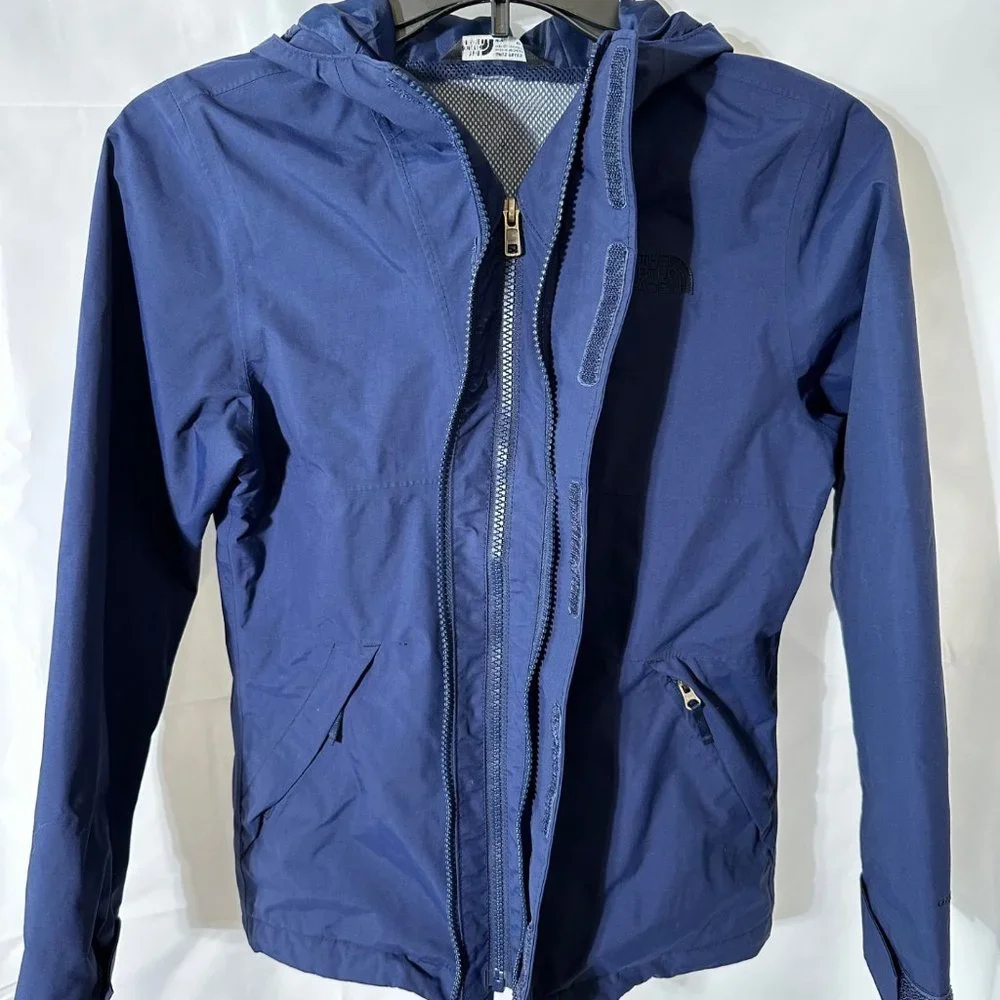 The North Face Blue Nylon Rainjacket Girls M 10 12